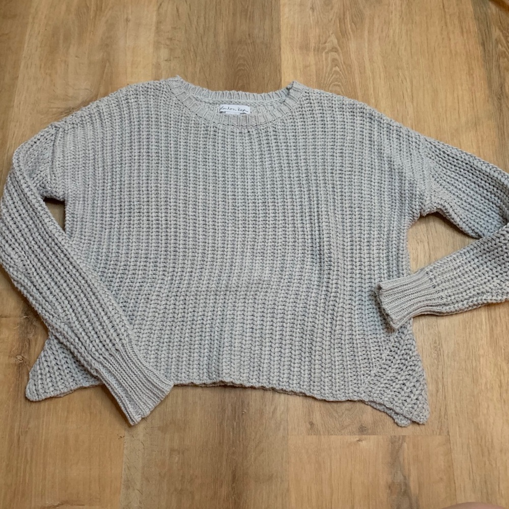 LONDON KAYE CHUNKY KNIT SWEATER RECYCLED POLY
